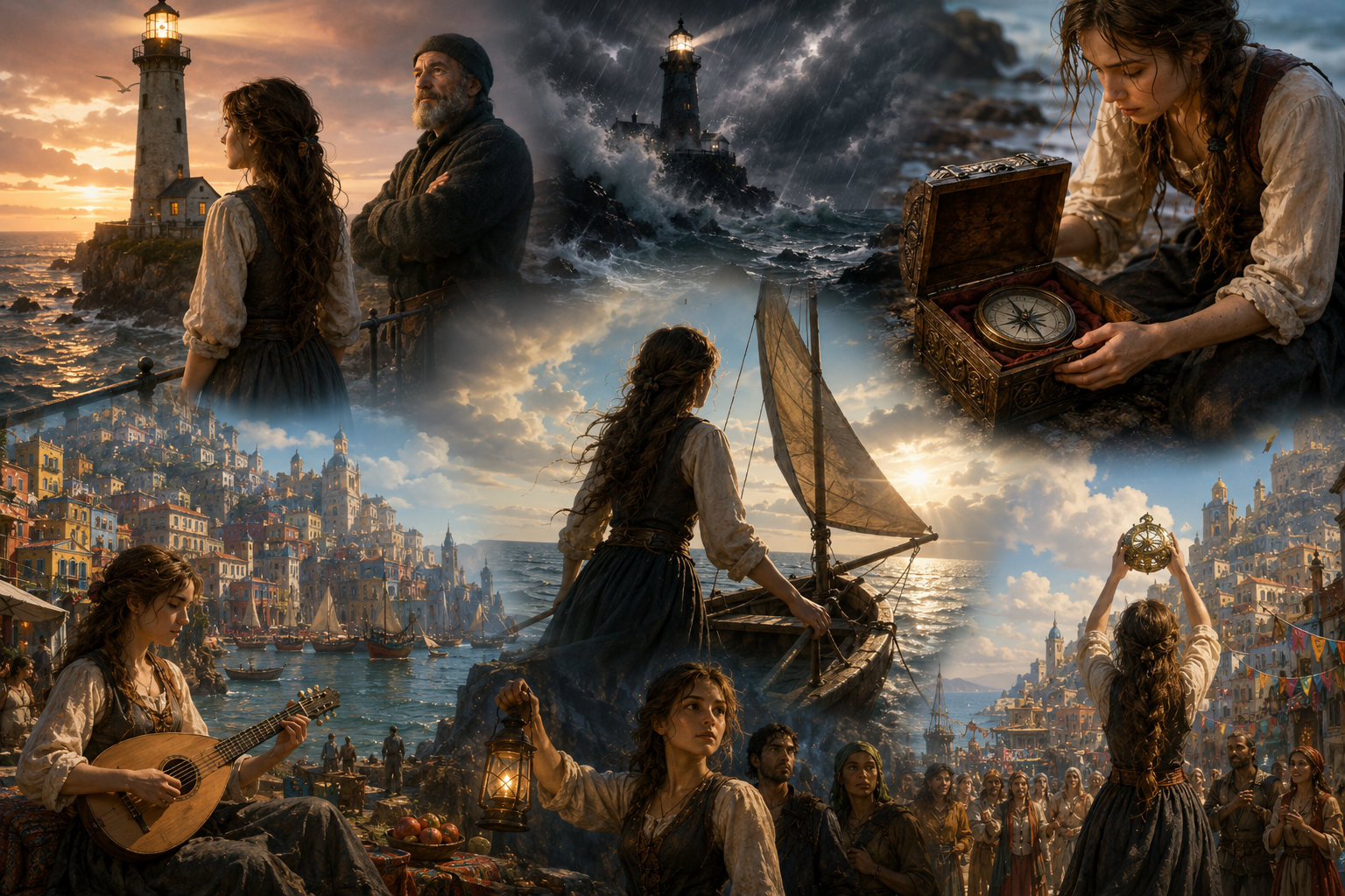 Elara and the Compass to Aethelgard
